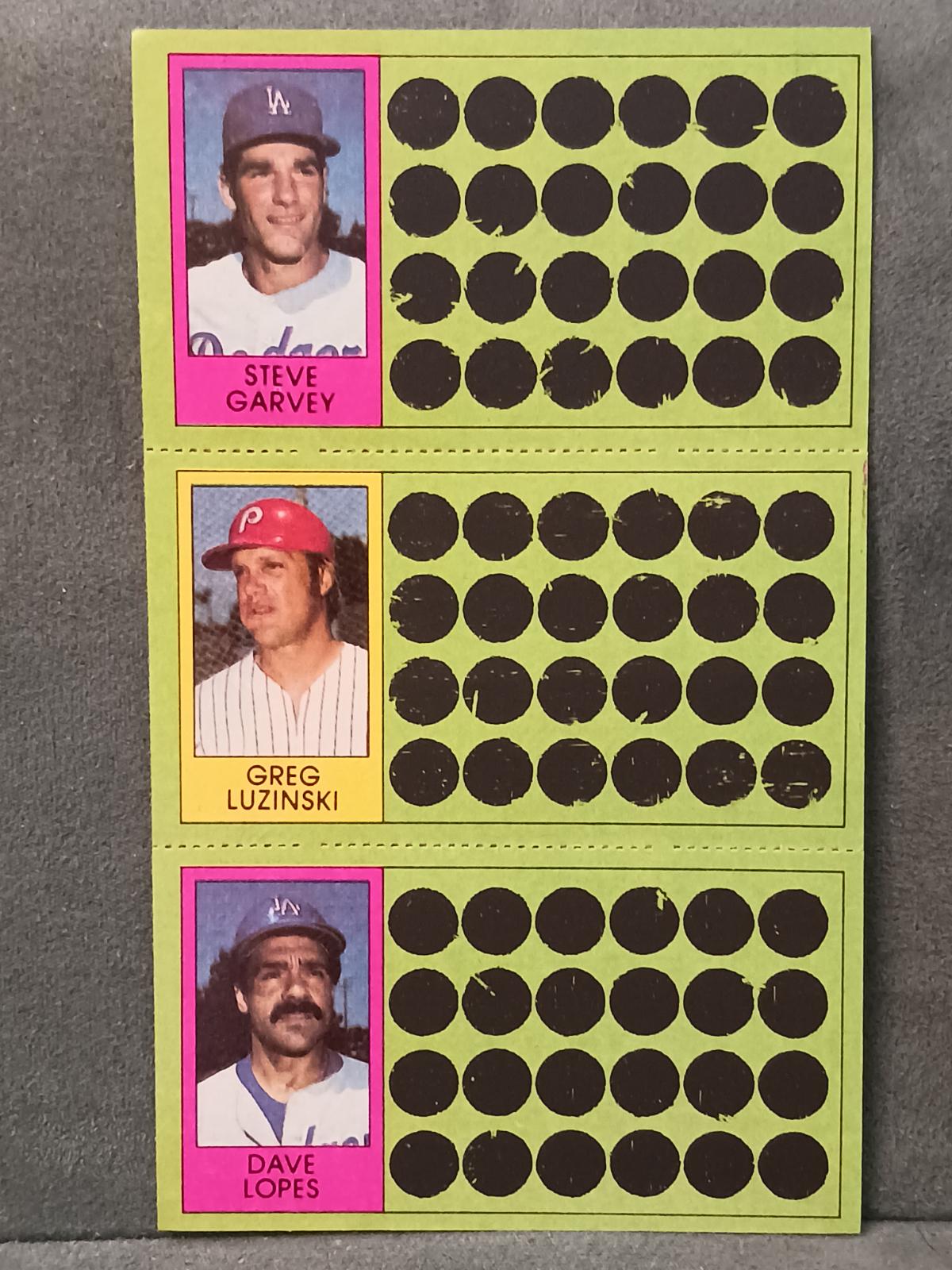 Steve Garvey, Greg Luzinski, Dave Lopes #56, 74, 92