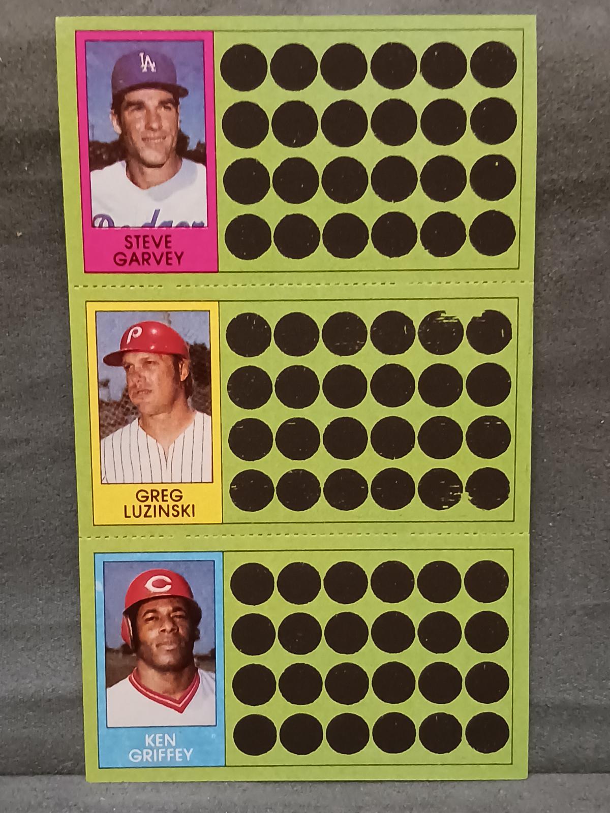 Steve Garvey, Greg Luzinski, Ken Griffey #56, 74, 91