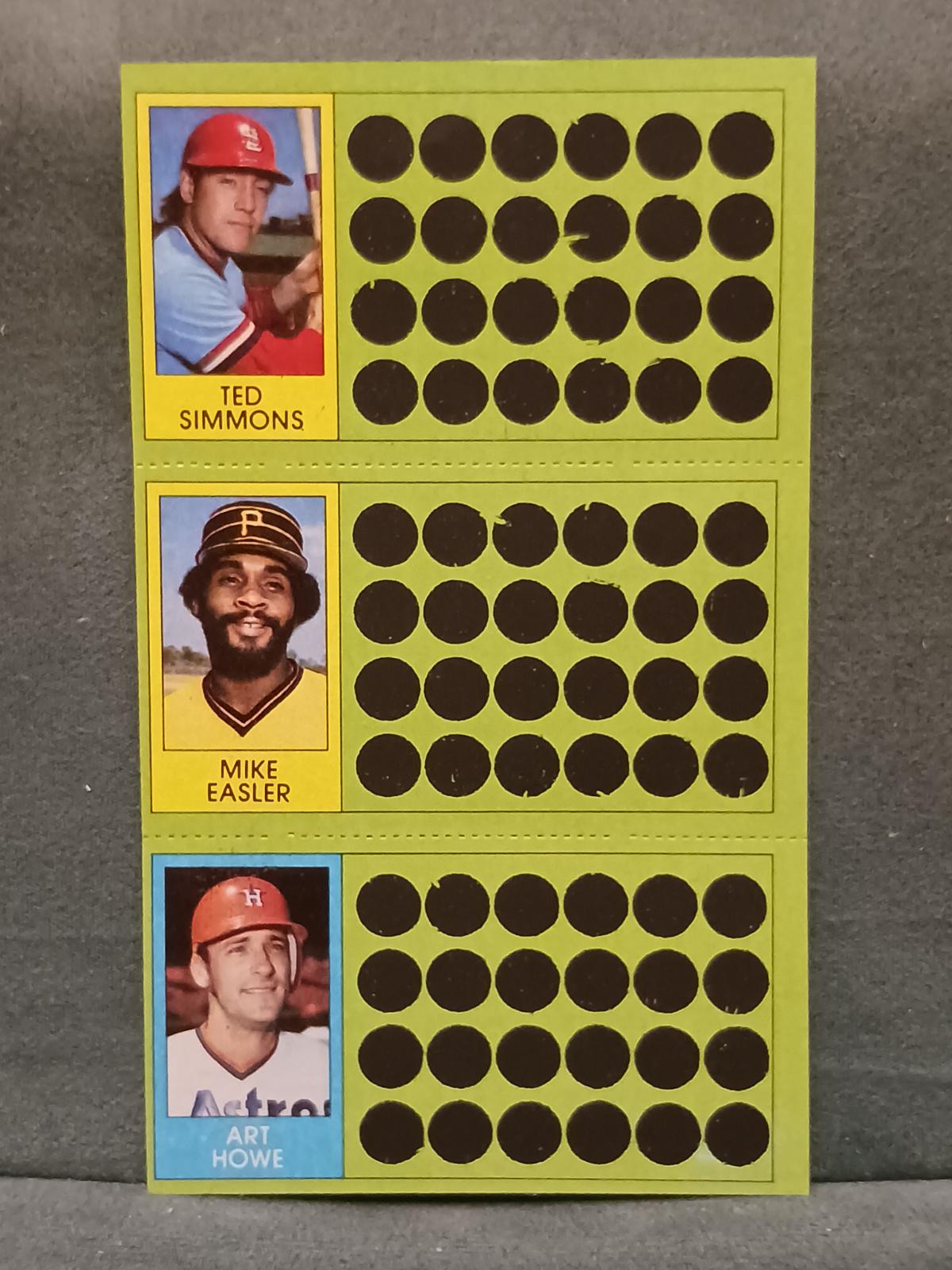 Ted Simmons, Mike Easler, Art Howe #63, 81, 99