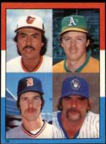Denny Martinez, Jack Morris, Pete Vuckovich, Steve McCatty #10