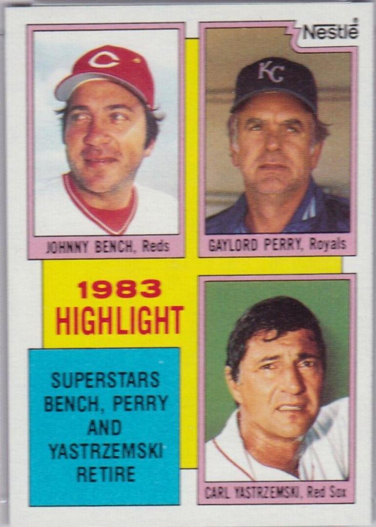 1983 Highlight [Bench, Perry, Yastrzemski] #6