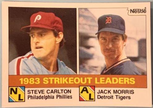 Strikeout Leaders [Carlton, Morris] #136