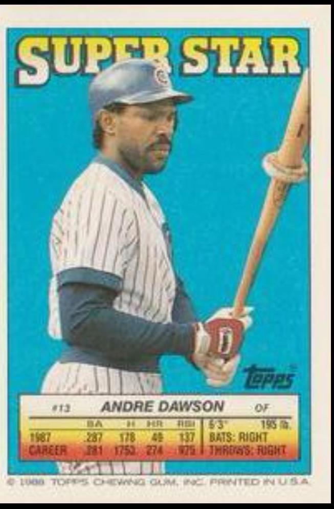 Andre Dawson #13