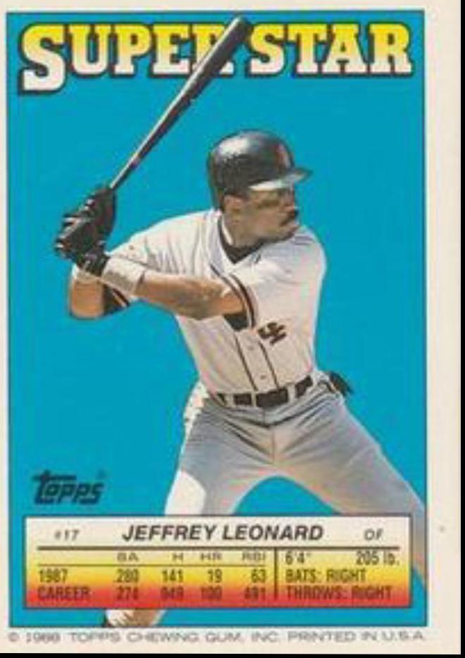 Jeffrey Leonard #17