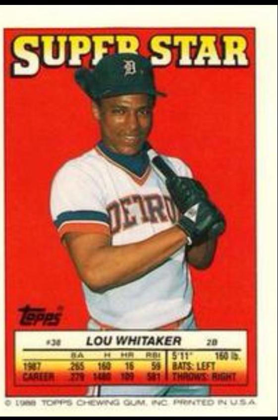 Lou Whitaker #38