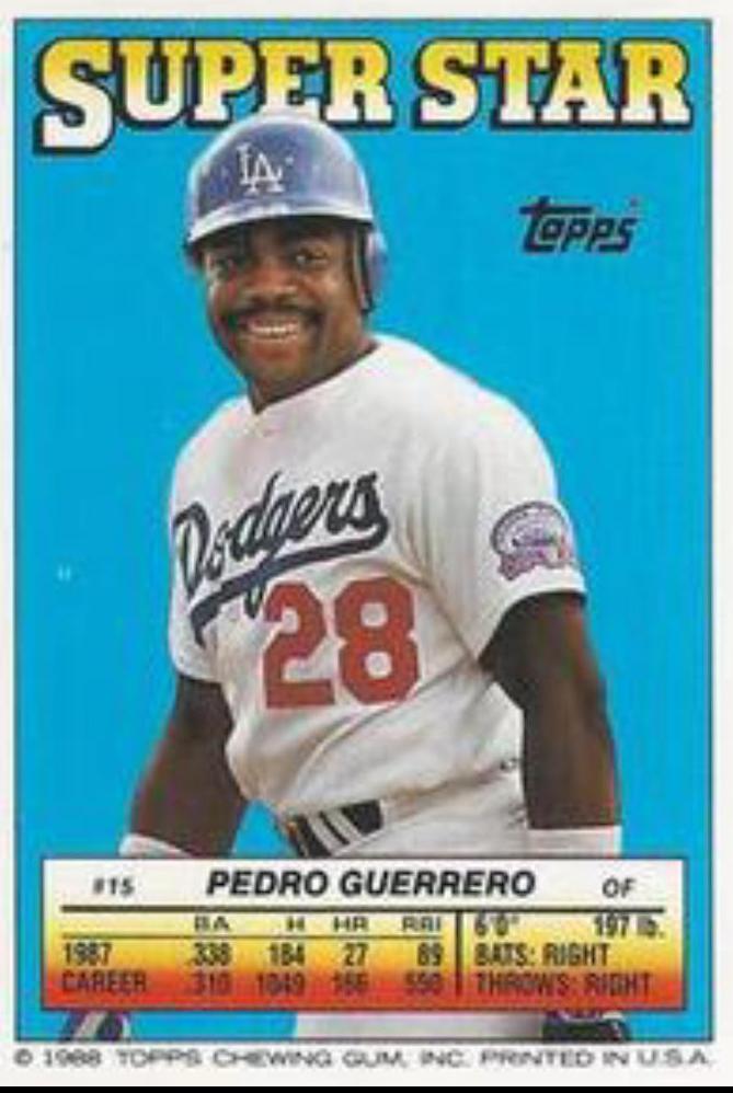 Pedro Guerrero #15