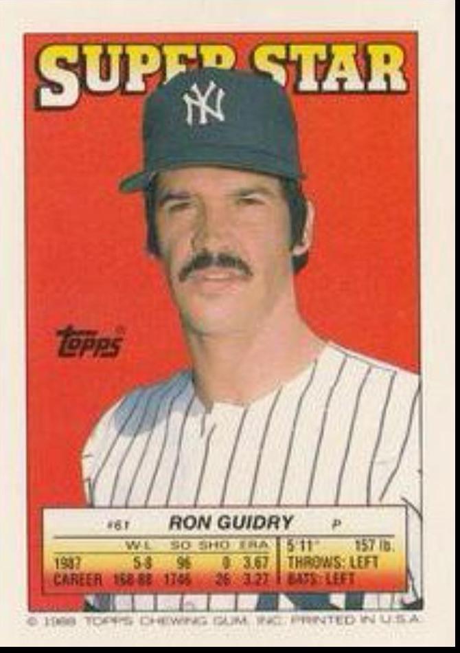Ron Guidry #61