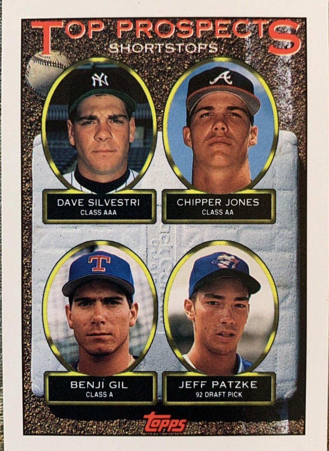 Dave Silvestri, Chipper Jones, Benji Gil, Jeff Patzke #529