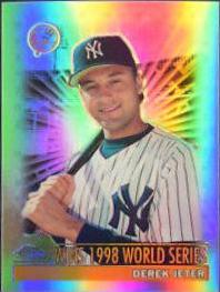 Derek Jeter [Magic Moments Wins 1998 World Series Refractor] #478