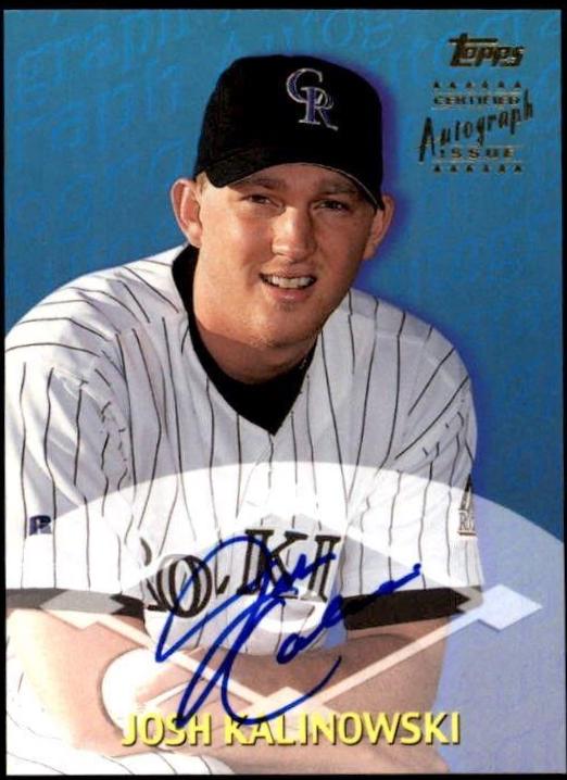 Josh Kalinowski [Certified Autograph] #TTA45