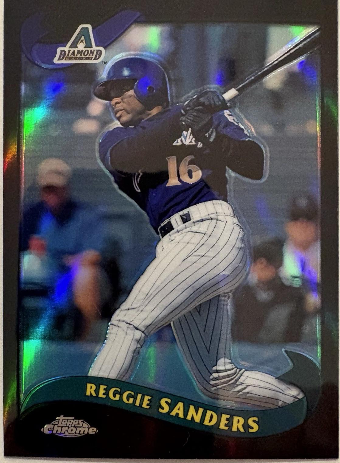 Reggie Sanders [Black Refractor] #168