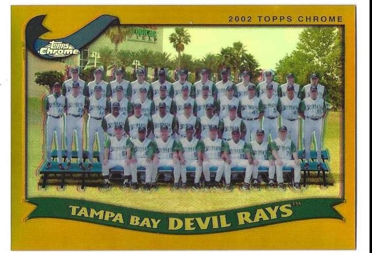 Tampa Bay Devil Rays [Gold Refractor] #668