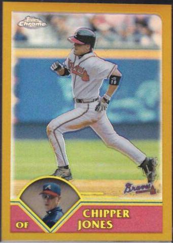 Chipper Jones [Gold Refractor] #222