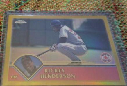 Rickey Henderson [Gold Refractor] #186