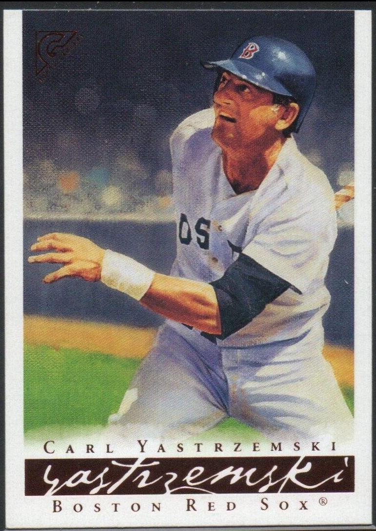 Carl Yastrzemski [Dark Letters on Jersey] #4