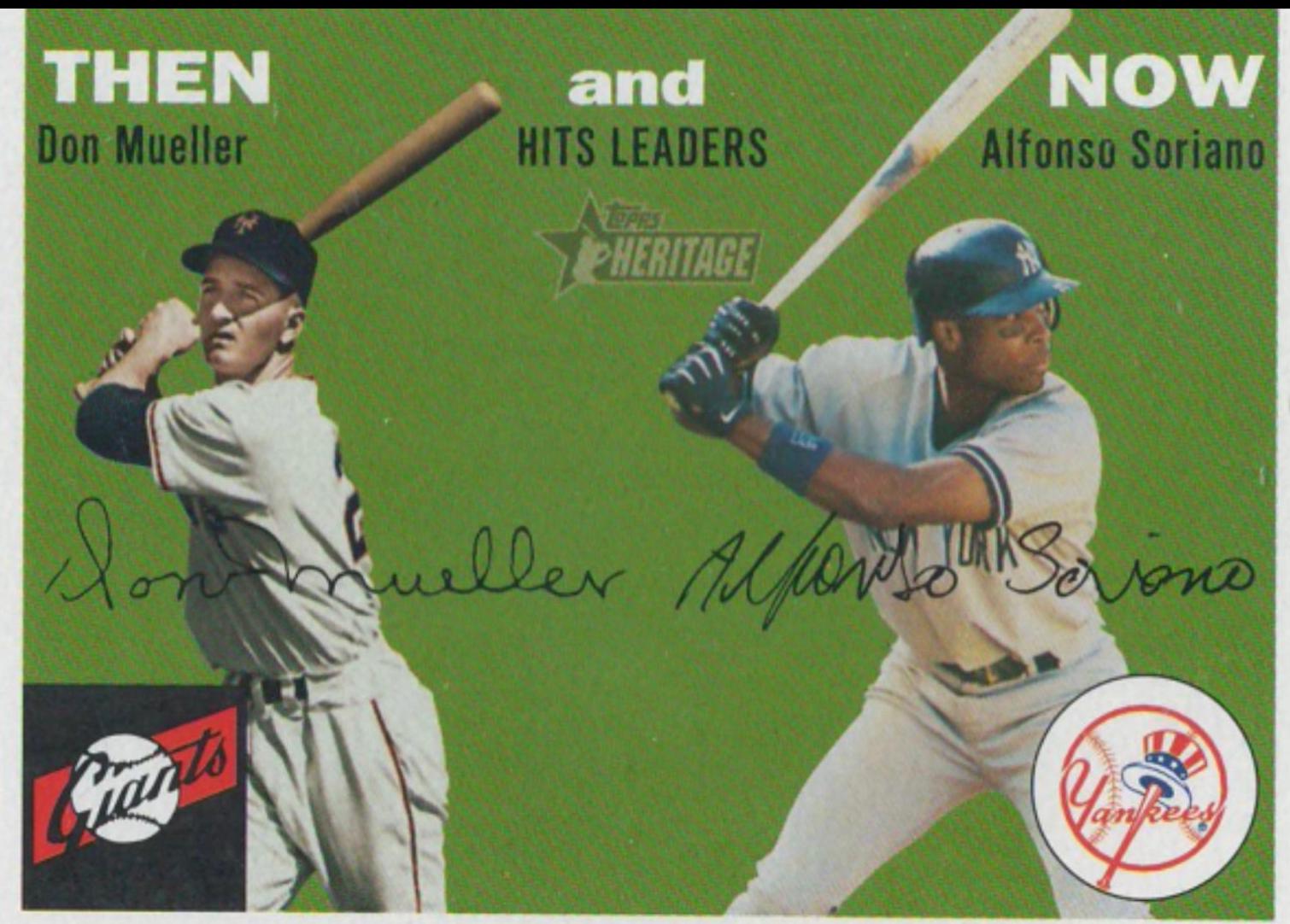 Hits Leaders: Dan Mueller and Alfonso Soriano #TN4