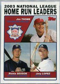 NL Home Run Leaders [Thome, Sexson, Lopez] #345