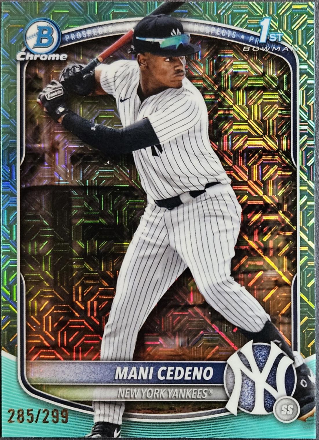 Mani Cedeno [Aqua Mega Refractor] #BCP-199