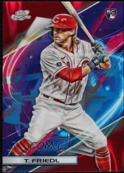 TJ Friedl [Red Flare Refractor] #117