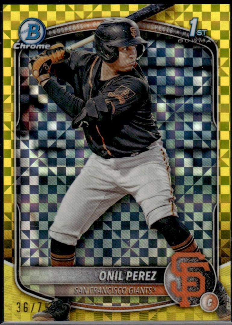 Onil Perez [Yellow X-Fractor] #BCP-134