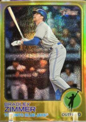 Bradley Zimmer [Chrome Gold Border Refractor] #644
