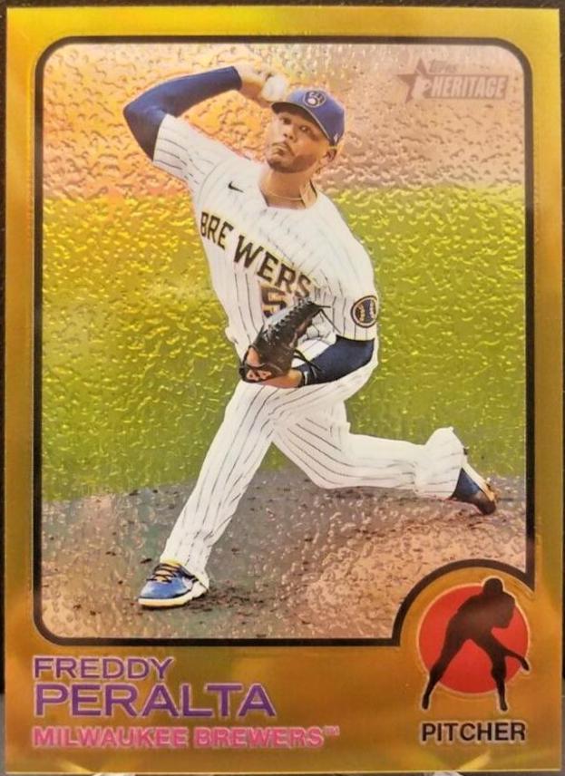 Freddy Peralta [Chrome Gold Border Refractor] #3
