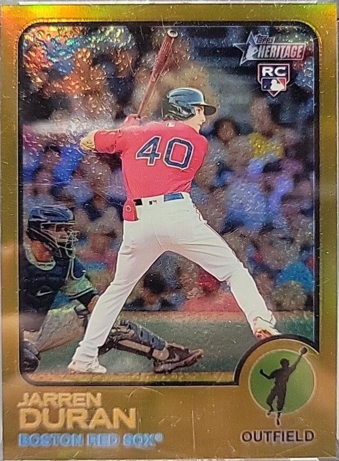 Jarren Duran [Chrome Gold Border Refractor] #211