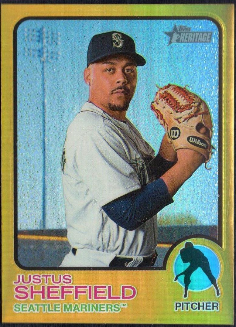 Justus Sheffield [Chrome Gold Border Refractor] #556