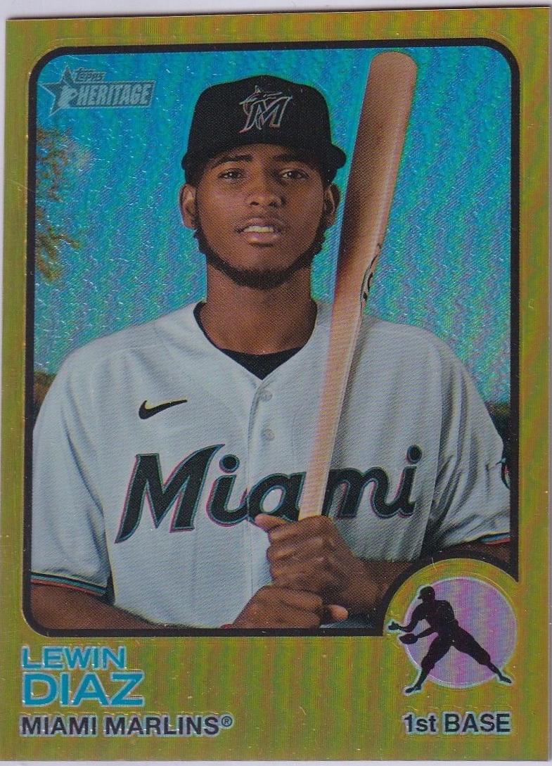 Lewin Diaz [Chrome Gold Border Refractor] #723