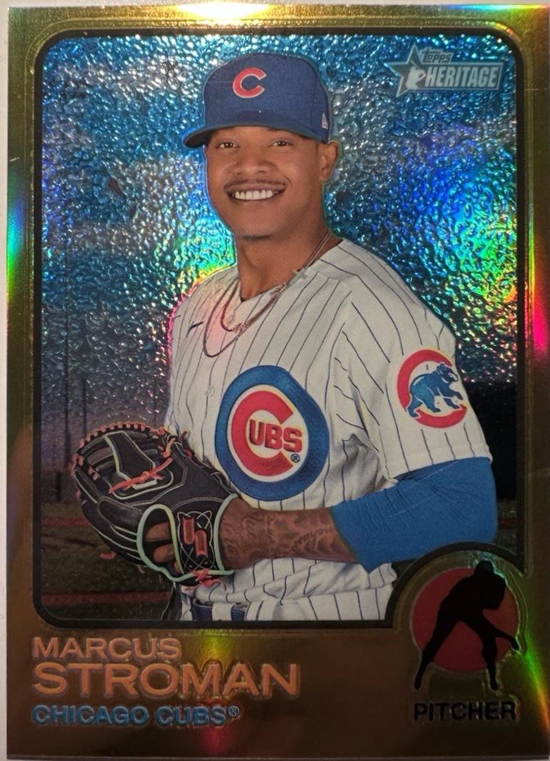 Marcus Stroman [Chrome Gold Border Refractor] #555