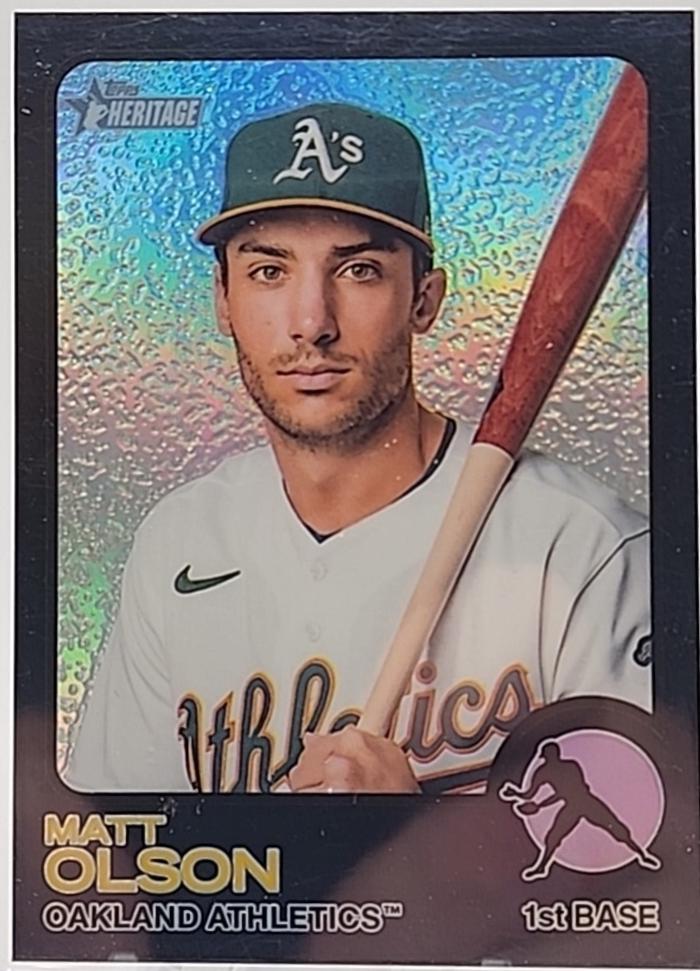 Matt Olson [Chrome Black Border Refractor] #48