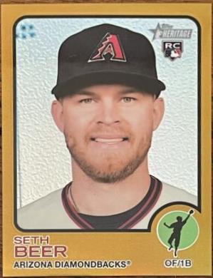 Seth Beer [Chrome Gold Border Refractor] #77