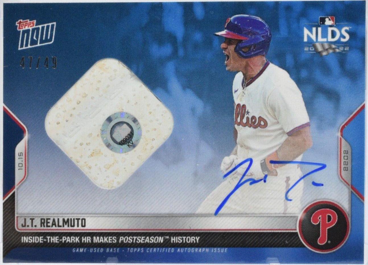 J. T. Realmuto [Autograph Relic] #1079B
