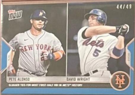 Pete Alonso / David Wright [Blue] #531