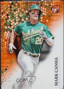 Mark Canha [Encased Orange Refractor] #256