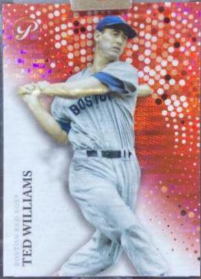 Ted Williams [Encased Red Refractor] #122