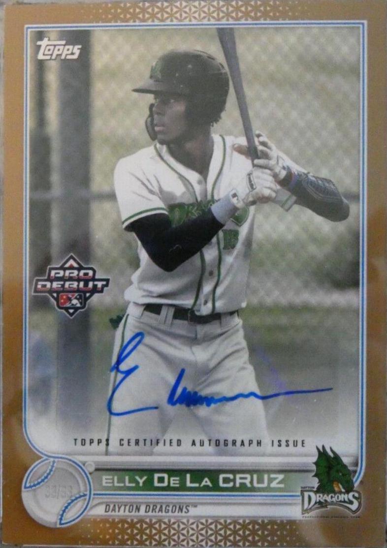Elly De La Cruz [Autograph Gold] #PD-189