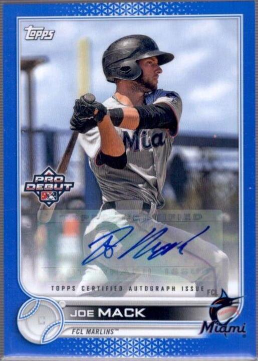Joe Mack [Autograph Blue] #PD-159