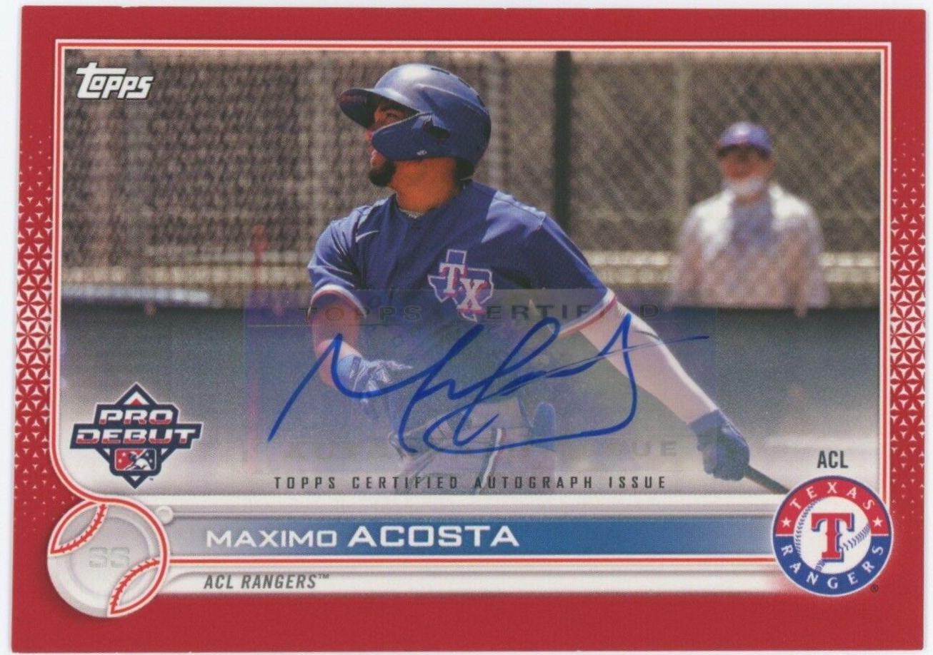 Maximo Acosta [Autograph Red] #PD-151