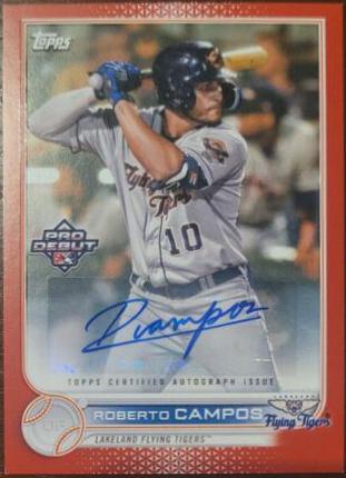 Roberto Campos [Autograph Red] #PD-172