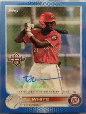 T.J. White [Autograph Blue] #PD-191