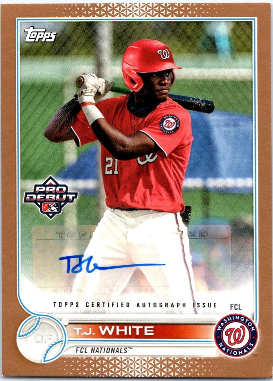 T.J. White [Autograph Gold] #PD-191