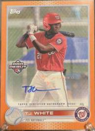 T.J. White [Autograph Orange] #PD-191