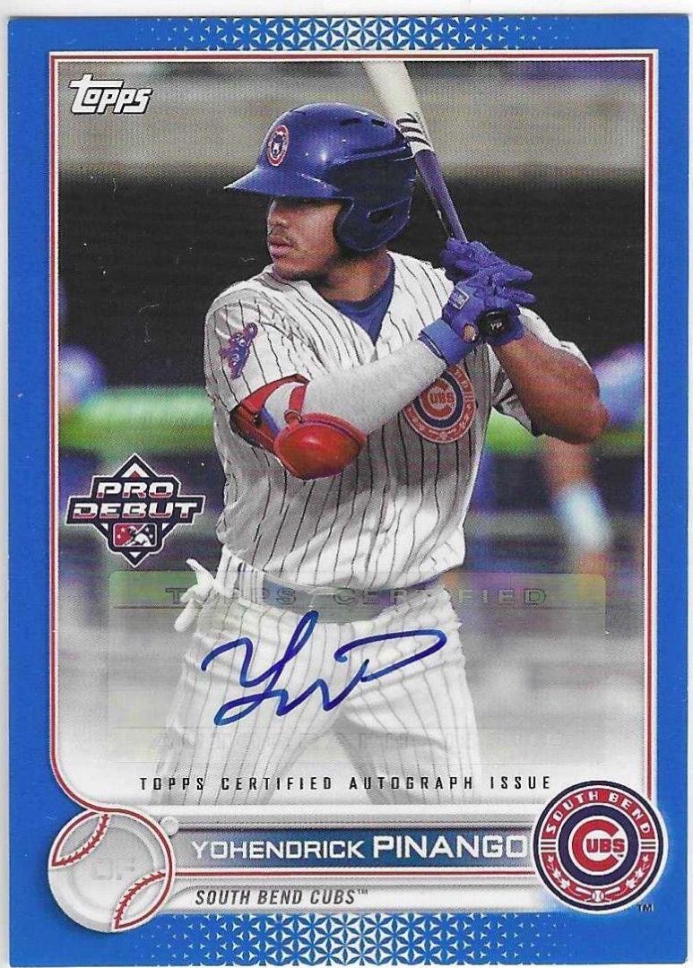 Yohendrick Pinango [Autograph Blue] #PD-70