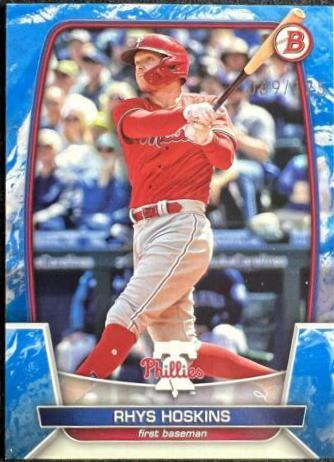 Rhys Hoskins [Blue Pattern] #66