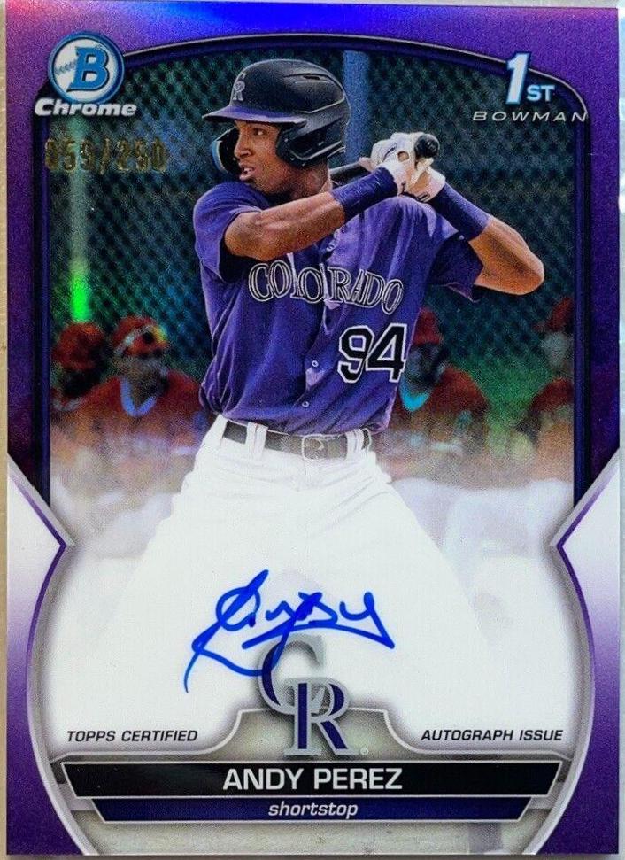 Andy Perez [Purple] #CPA-APZ