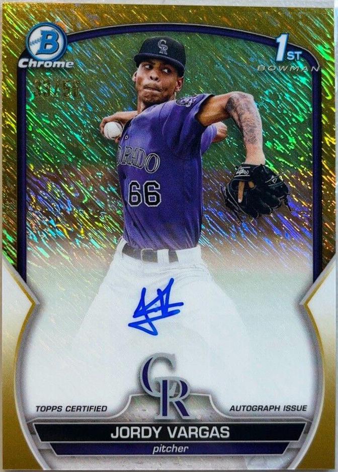 Jordy Vargas [Gold Shimmer] #CPA-JVG