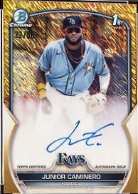 Junior Caminero [Gold Shimmer] #CPA-JCR