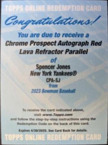 Spencer Jones [Red Lava] #CPA-SJ