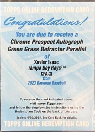 Xavier Isaac [Green Grass] #CPA-XI